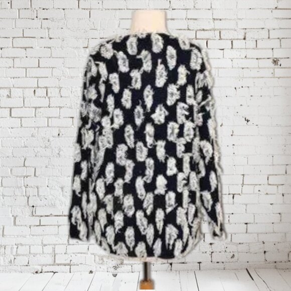 Vintage David Brett Shaggy Fringe Sweater Boho Made in USA - Picture 4 of 4